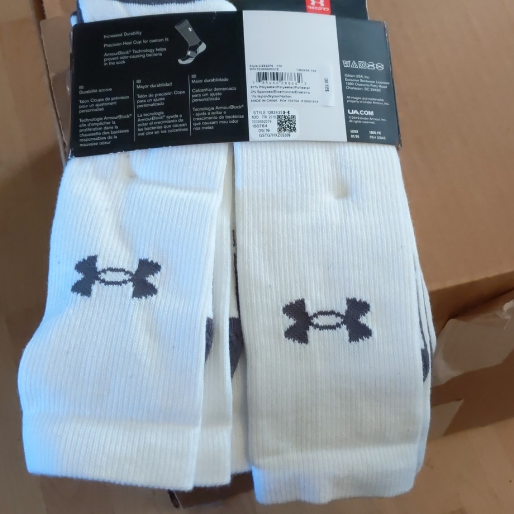 UNDER ARMOUR RESISTOR 3.0 CREW SOCKS
